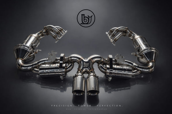BJG Custom Exhaust: Porsche 992 GT3/GT3 RS - Stainless Steel Valved Catback