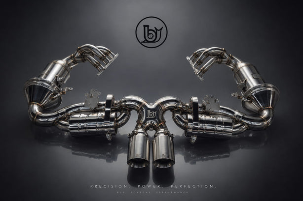 BJG Custom Exhaust: Porsche 992 GT3/GT3 RS - Stainless Steel Valved Catback