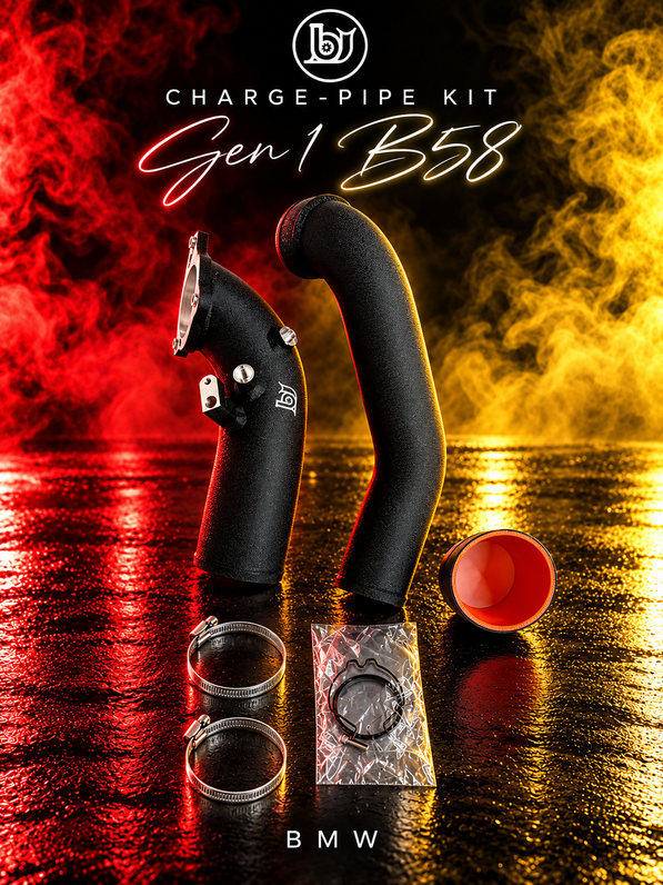 BJG Custom Charge-Pipe Kit: BMW B58 Gen 1 - Cerakote Black